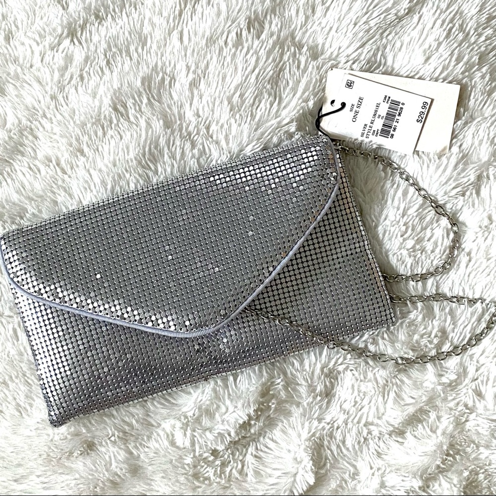 Crystal Metal Clasp Closure Envelope Clutch - Picture 3 of 3